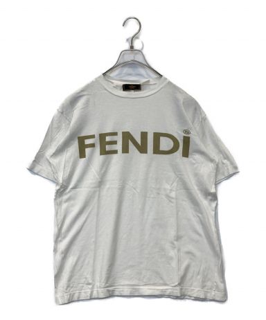 【中古・古着通販】FENDI (フェンディ) ビッグロゴTシャツ 