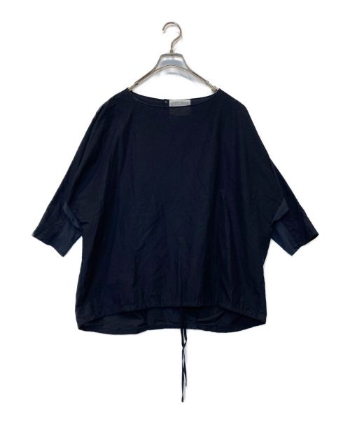 BEARDSLEY（ビアズリー）BEARDSLEY (ビアズリー) 袖下ジャージーシャツTシャツ ネイビー サイズ:Fの古着・服飾アイテム
