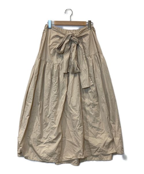 COSMIC WONDER（コズミックワンダー）COSMIC WONDER (コズミックワンダー) Suvin cotton broadcloth wrapped gather skirt ベージュ サイズ:FREE 未使用品の古着・服飾アイテム