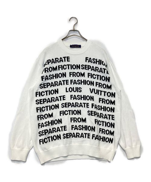 LOUIS VUITTON（ルイ ヴィトン）LOUIS VUITTON (ルイ ヴィトン) Letters Sweater ホワイト サイズ:Lの古着・服飾アイテム