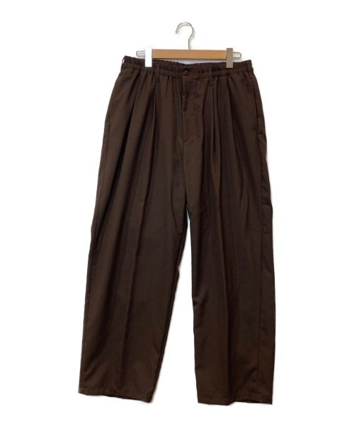 COOTIE（クーティー）COOTIE (クーティー) T/W 2 TUCK EASY PANTS ブラウン サイズ:Lの古着・服飾アイテム