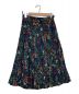 AKIRA NAKA（アキラナカ）の古着「花柄プリーツスカート」｜ブラック