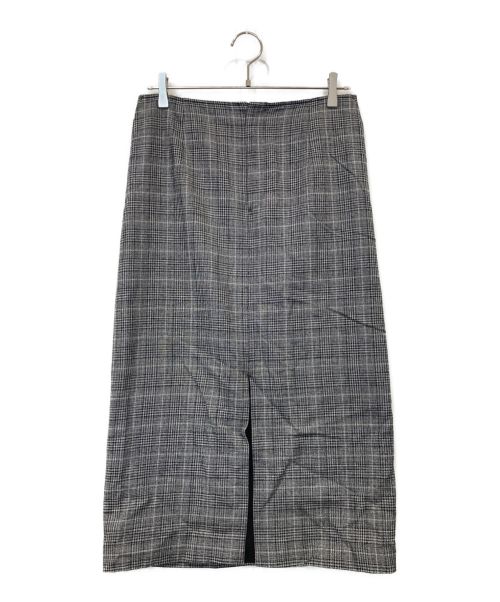 JOSEPH（ジョゼフ）JOSEPH (ジョゼフ) QUIET / PRINTURE CHECK スカート グレー サイズ:42の古着・服飾アイテム