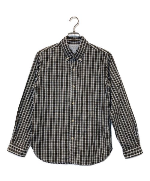 YAECA（ヤエカ）YAECA (ヤエカ) ボタンダウンシャツ ブラウン サイズ:XSの古着・服飾アイテム