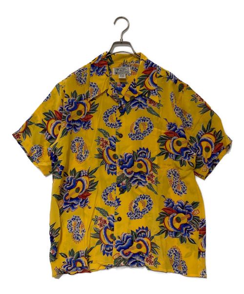 AVANTI（アヴァンティ）AVANTI (アヴァンティ) Silk Aloha Shirt イエロー サイズ:Mの古着・服飾アイテム