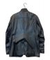 D'URBAN (ダーバン) 襟ベルト付スタンドカラーラムレザージャケット ブラック サイズ:LL：12800円