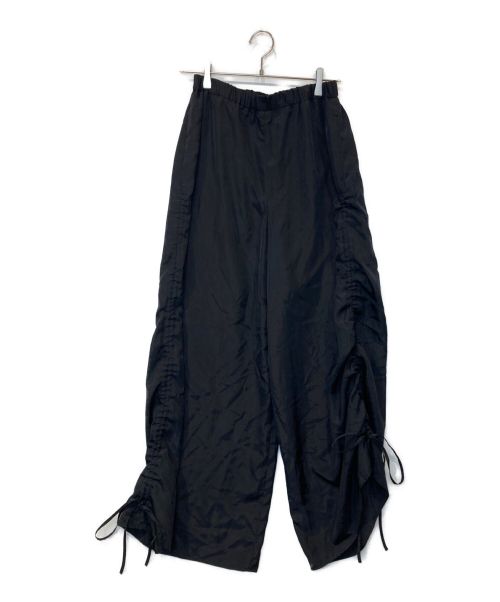MECRE（メクル）MECRE (メクル) ドロストイージーワイドパンツ ブラック サイズ:Mの古着・服飾アイテム