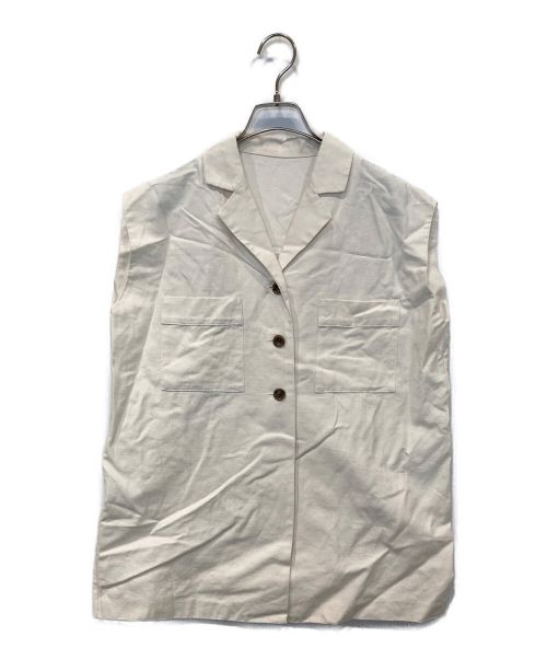 RIM.ARK（リムアーク）RIM.ARK (リムアーク) Cotton linen box tops ホワイト サイズ:FREEの古着・服飾アイテム