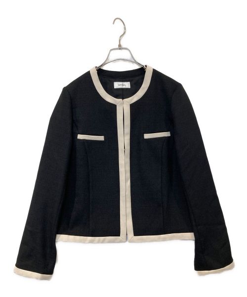 Snidel（スナイデル）Snidel (スナイデル) サマーツイードジャケット ブラック サイズ:1の古着・服飾アイテム