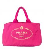 PRADAプラダ）の古着「カナパキャンパストートバッグ」｜ピンク