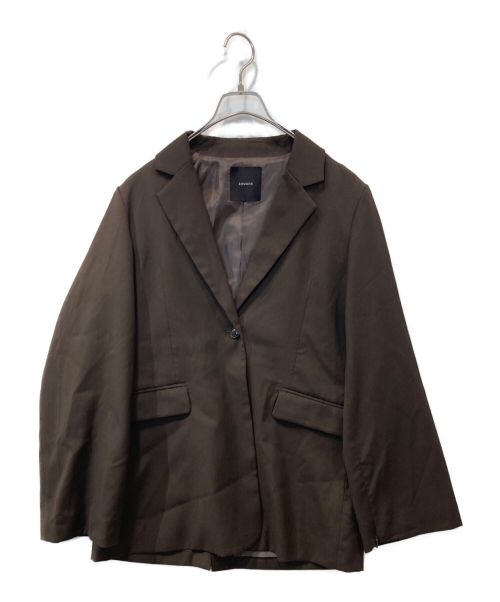 anuans（アニュアンス）anuans (アニュアンス) フレアスリーブスリットジャケット ブラウン サイズ:FREEの古着・服飾アイテム