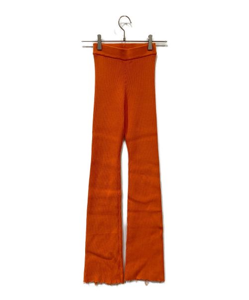 PERVERZE（パーバーズ）PERVERZE (パーバーズ) リブパンツ オレンジ サイズ:FREEの古着・服飾アイテム