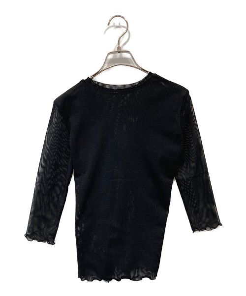 PERVERZE（パーバーズ）PERVERZE (パーバーズ) 7分袖ブラウス ブラック サイズ:FREEの古着・服飾アイテム