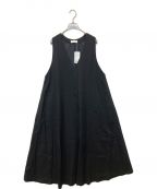 KAGUREカグレ）の古着「Aラインジャンパースカート」｜ブラック