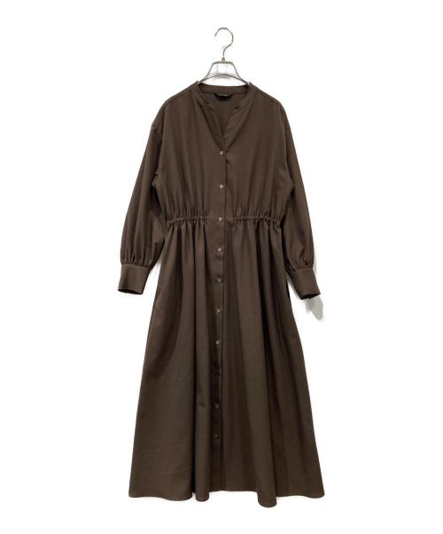 ROSSO（ロッソ）ROSSO (ロッソ) イージーケアシャツワンピース ブラウン サイズ:FREEの古着・服飾アイテム