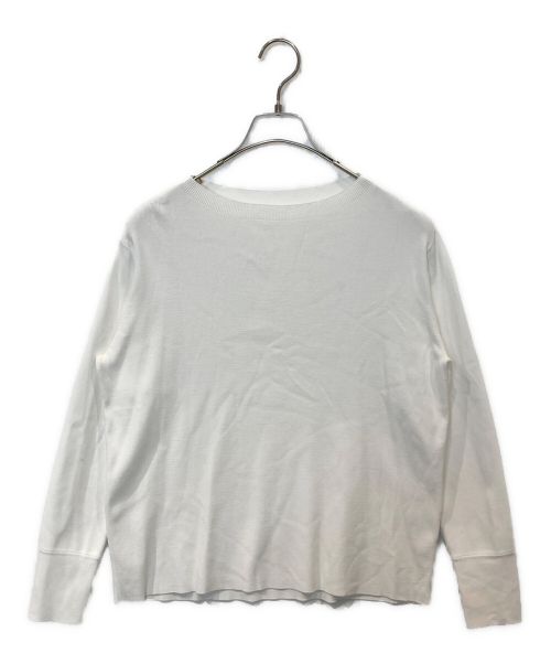 SOEJU（ソージュ）SOEJU (ソージュ) クルーネックニットプルオーバー ホワイト サイズ:Mの古着・服飾アイテム