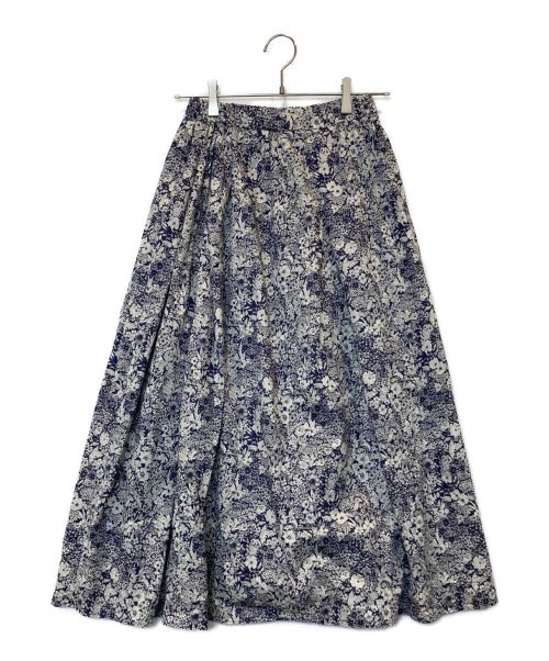 かぐれ（カグレ）かぐれ (カグレ) リバティプリントスカート ホワイト サイズ:FREEの古着・服飾アイテム