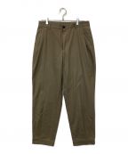 LOOPEルーペ）の古着「OUTSIDE PLEATED TROUSERS」｜ブラウン