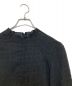 中古・古着 foufou (フーフー) seersucker mellow blouse ブラック サイズ:FREE：9000円