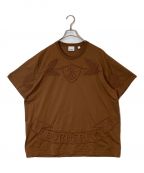 BURBERRYバーバリー）の古着「Logo Embroidered Short Sleeved T-shirt」｜ブラウン