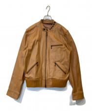 BEAMS (ビームス) シングルライダースジャケット/ラムレザージャケット/4218-0116-856 ブラウン サイズ:L