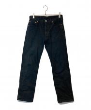 LEVI'S (リーバイス) 後染めデニムパンツ 501 0165 ブラック サイズ:W30×L30