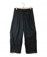 FreshService (フレッシュサービス) WOOLY CLOTH WIDE TROUSERS/ウーリー クロス ワイド トラウザーズ/FSC251-40109 ブラック サイズ:S