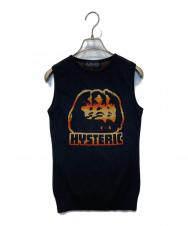 Hysteric Glamour (ヒステリックグラマー) トリプルフェイスニットベスト　3NV-0910 ブラック サイズ:FREE