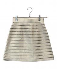 sheller (シェリエ) ツイードミニスカート ベージュ サイズ:M 未使用品