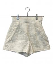 sheller (シェリエ) ツイードショートパンツ アイボリー サイズ:S 未使用品