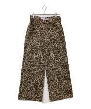 moussy (マウジー) LEO PRNTED WIDE STRAIGHT 010IA111-3311 ベージュ 未使用品