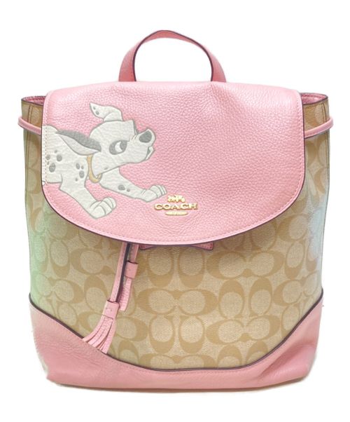 中古 古着通販 Coach Disney コーチ ディズニー リュック ピンクベージュ ブランド 古着通販 トレファク公式 Trefac Fashion