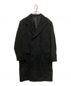 NEWYORKERニューヨーカー）の古着「ヘリンボーンウールコート」｜ブラック
