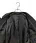 中古・古着 NEWYORKER (ニューヨーカー) ヘリンボーンウールコート ブラック サイズ:Ⅿ：4800円