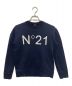 N°21（ヌメロヴェントゥーノ）の古着「ロゴクルーネックスウェット」｜ネイビー