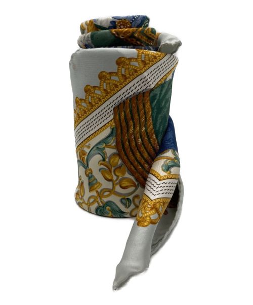 LOEWE（ロエベ）LOEWE (ロエベ) シルクスカーフ スカイブルーの古着・服飾アイテム
