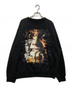 doubletダブレット）の古着「HORROR EMBROIDERY SWEAT SHIRT」｜ブラック