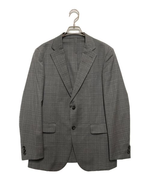 TAKEO KIKUCHI（タケオキクチ）TAKEO KIKUCHI (タケオキクチ) グレンチェックテーラードジャケット グレー サイズ:SIZE2の古着・服飾アイテム