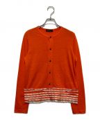 tricot COMME des GARCONS）の古着「裾切替デザインカーディガン」｜オレンジ