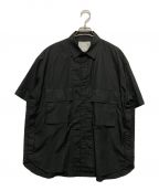 sacaiサカイ）の古着「Cotton Poplin Shirt(コットンポプリンシャツ)」｜ブラック