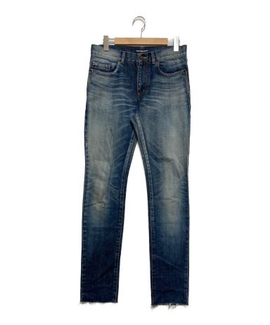SAINT うまく LAURENT PARIS 13SS ユーズド加工デニムパンツ