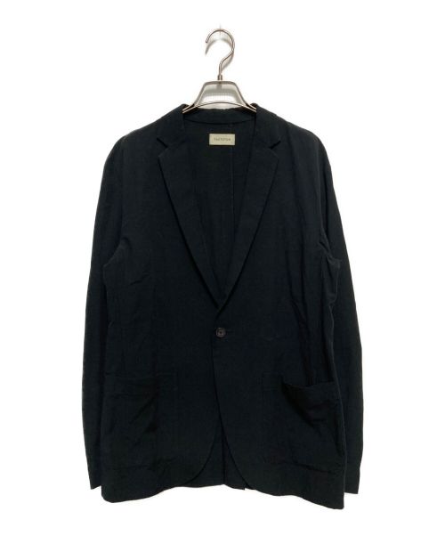 FACTOTUM（ファクトタム）FACTOTUM (ファクトタム) リップストップ楊柳1ボタンジャケット ブラック サイズ:SIZE48の古着・服飾アイテム