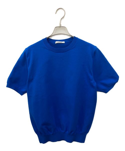 SLOANE（スローン）SLOANE (スローン) 半袖ニット　SL3S 091 ブルー サイズ:3の古着・服飾アイテム