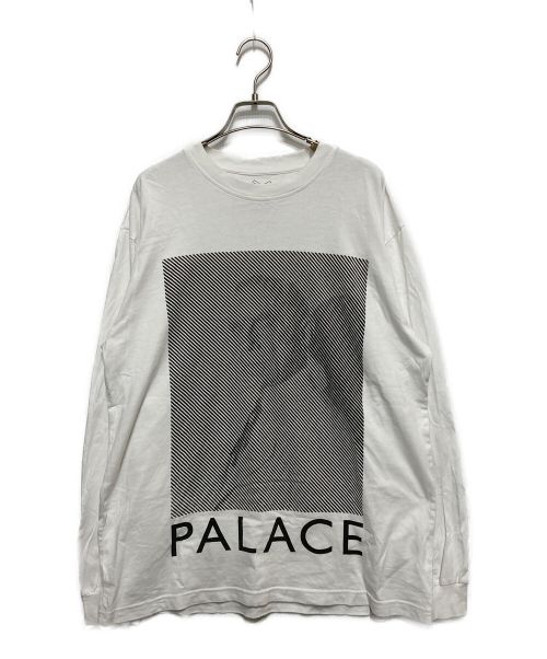 PALACE（パレス）PALACE (パレス) ロングスリーブカットソー ホワイト サイズ:Lの古着・服飾アイテム
