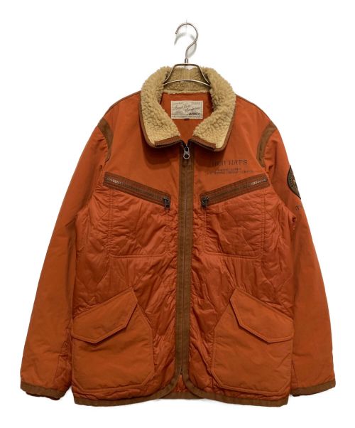 AVIREX（アヴィレックス）AVIREX (アヴィレックス) キルトアーミージャケット オレンジ サイズ:2XLの古着・服飾アイテム
