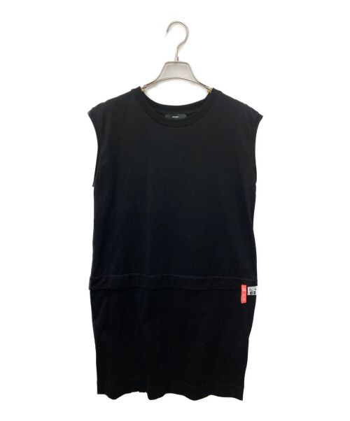 DIESEL（ディーゼル）DIESEL (ディーゼル) ノースリーブワンピース ブラック サイズ:Sの古着・服飾アイテム