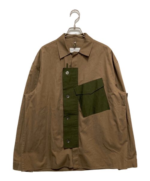 OAMC（オーエーエムシー）OAMC (オーエーエムシー) 18AW Overlay Shirt ブラウン サイズ:Sの古着・服飾アイテム