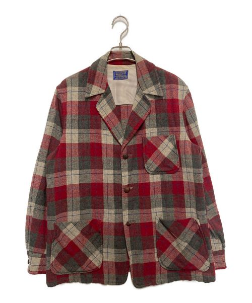 PENDLETON（ペンドルトン）PENDLETON (ペンドルトン) ウールジャケット レッド サイズ:Mの古着・服飾アイテム