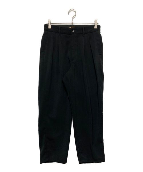 LAMOND（ラモンド）LAMOND (ラモンド) karsey strech wide pants　LM-P-075 ブラック サイズ:SIZE2の古着・服飾アイテム