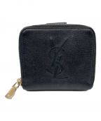 Yves Saint Laurentイヴサンローラン）の古着「2つ折り財布　568985」｜ブラック